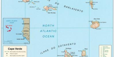 Χάρτης που δείχνει πράσινο Ακρωτήριο