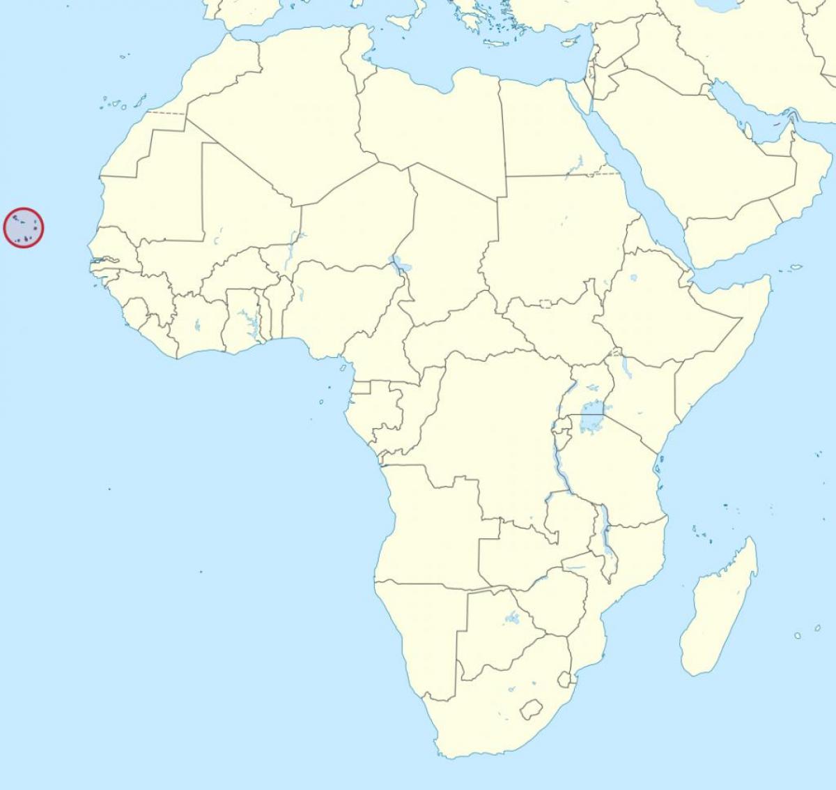 Cabo Verde αφρική χάρτης