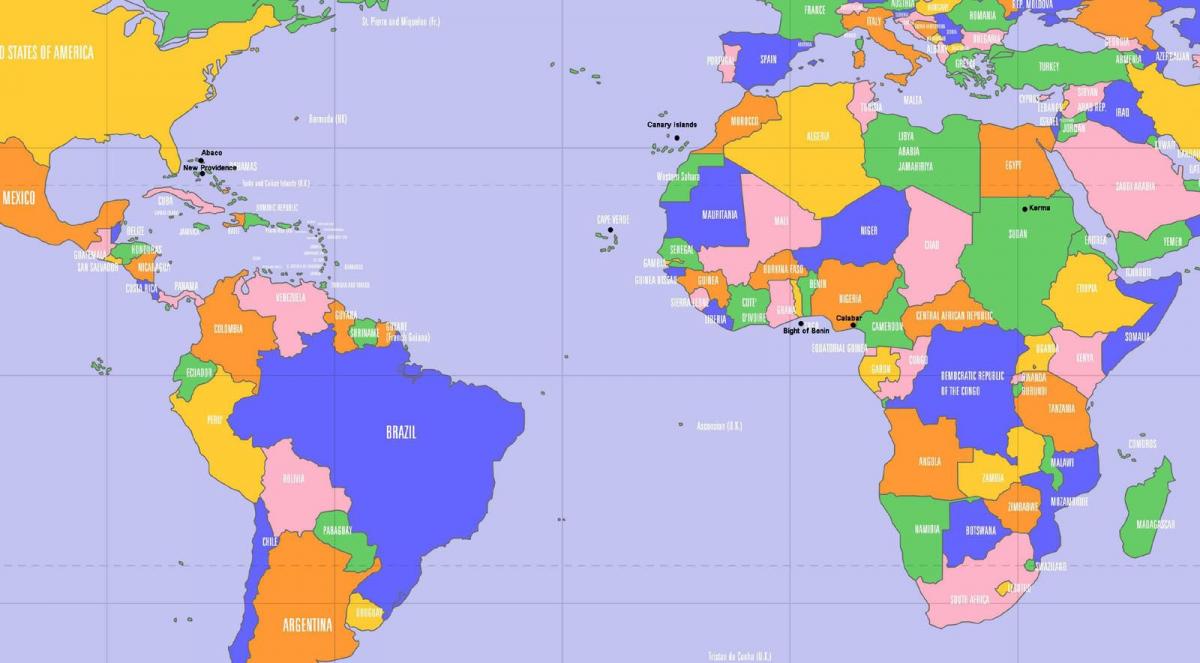 Πράσινο ακρωτήριο θέση στον παγκόσμιο χάρτη